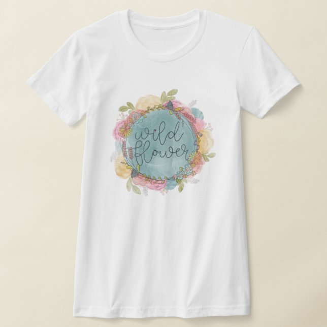 Camiseta Flor silvestre Wreath Floral (Distribución)