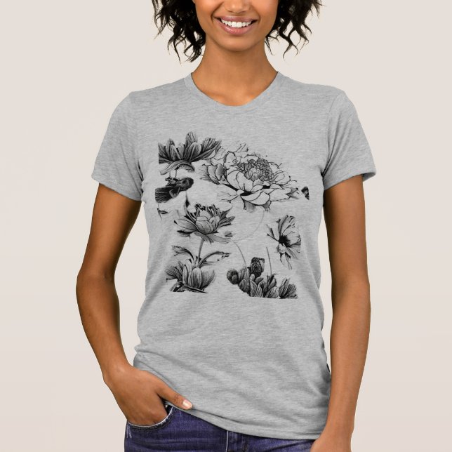 Camiseta Flor simple (Anverso)