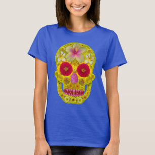 Camiseta Flor Skull 8