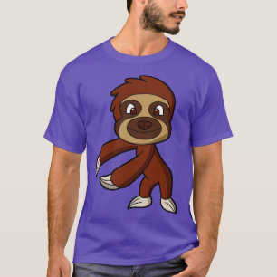 Camiseta Flor Sloth Cute Funny Dance Animal