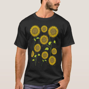 Camiseta Flor solar florece naturaleza florida Hippie Sun