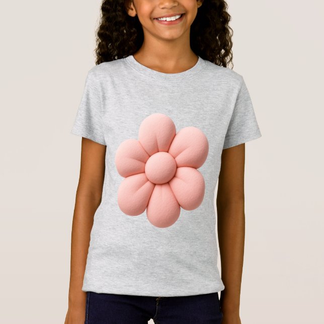Camiseta Flor suave Un toque suave de la naturaleza (Anverso)