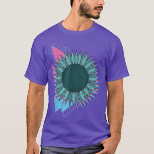 Camiseta Flor Sunshine Blossom Synthwave Floral Vaporwave