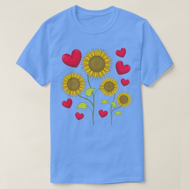 Camiseta Flor Sunshine Lover Hippie Sunflower Hearfl Sunfl (Diseño del anverso)