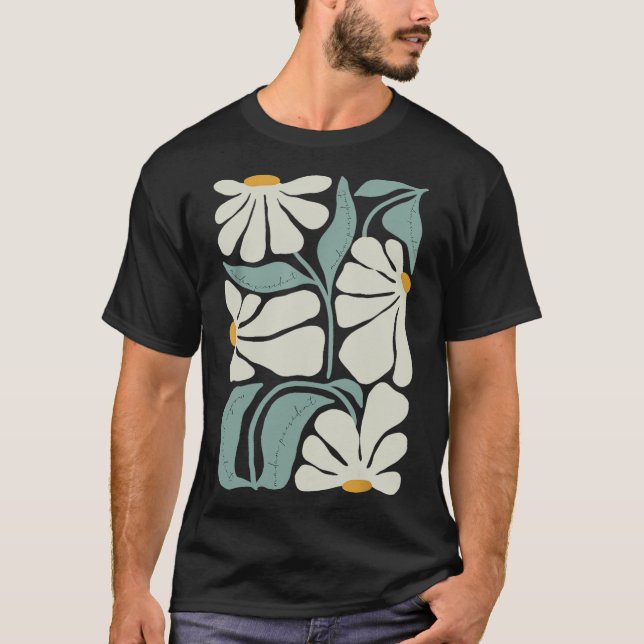 Camiseta Flor sutil Kamala Harris Boho Estética (Anverso)