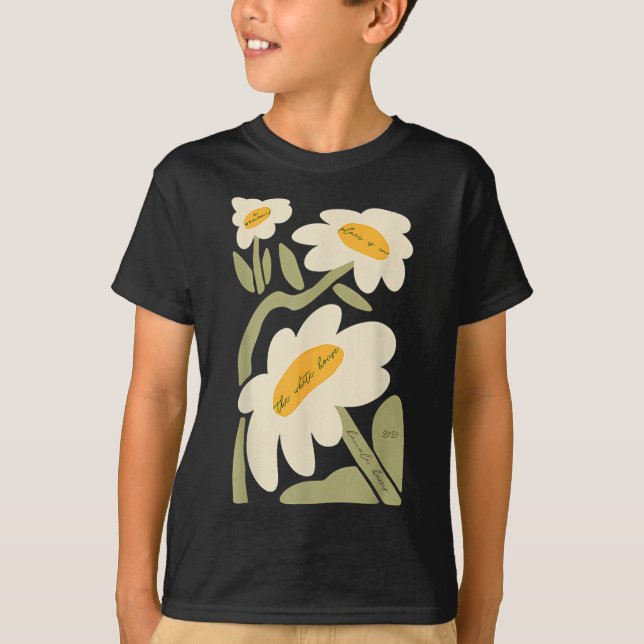 Camiseta Flor sutil Kamala Harris Boho Floral (Anverso)