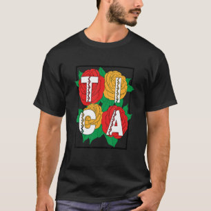 Camiseta Flor Tica Patrimonio de Costa Rica Flor Cultura Tr