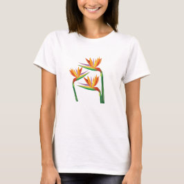 Camiseta Flor Tropical Ave del Paraíso Personalizada