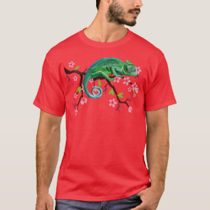 Camiseta Flor tropical Chameleon