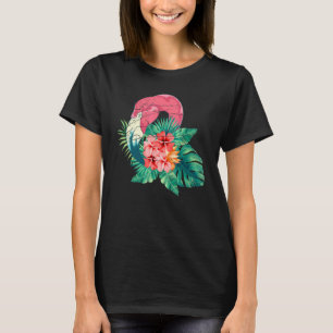 Camiseta Flor Tropical Florencia Zoológico Ave Animal Exóti