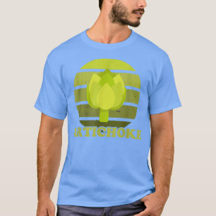 Camiseta Flor verde de alimentos de alcachofa Vegan Healthy