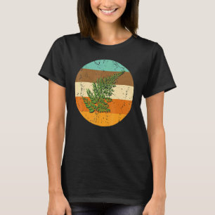 Camiseta Flor verde de hojas botánicas vasculares Flor verd