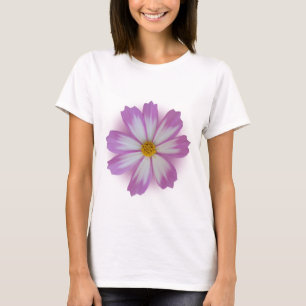Camiseta Flor violeta clara