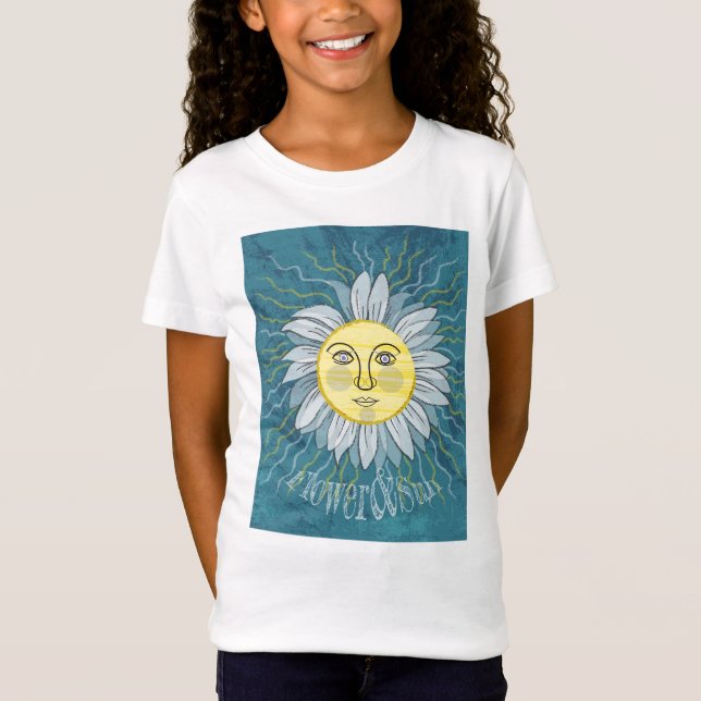 Camiseta Flor y sol - Naturaleza (Anverso)