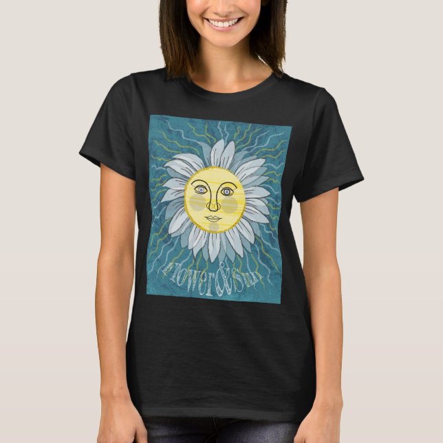 Camiseta Flor y sol - Naturaleza (Anverso)