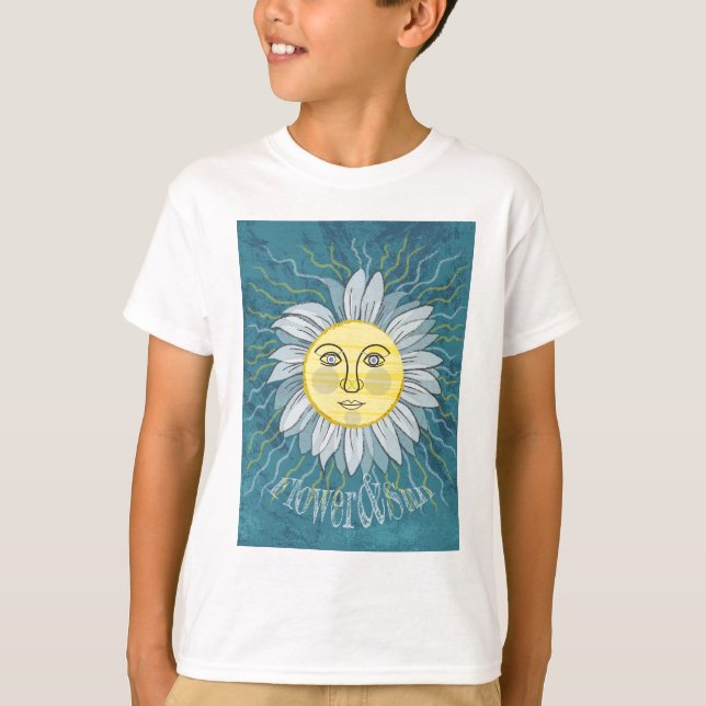 Camiseta Flor y sol - Naturaleza (Anverso)