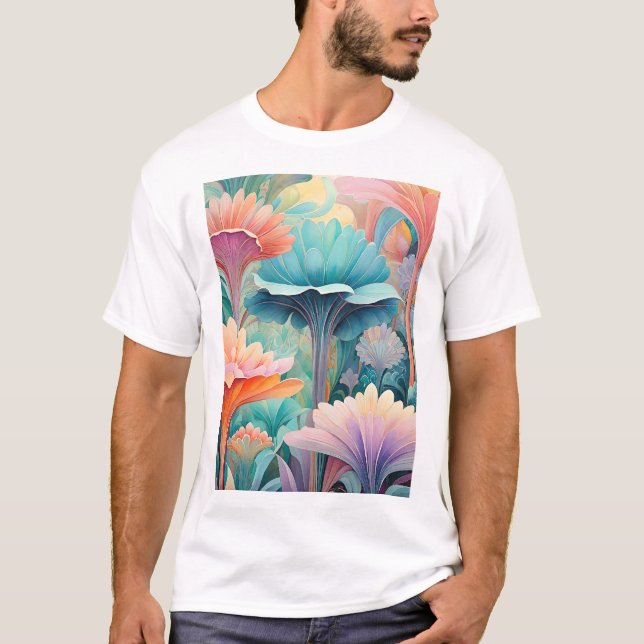 Camiseta Flora 2 Floral Pastel (Anverso)