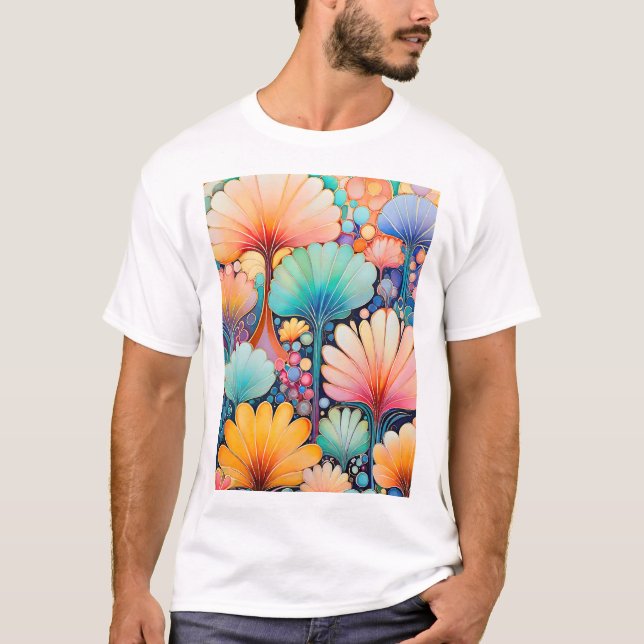 Camiseta Flora 6 Pastel de flores (Anverso)