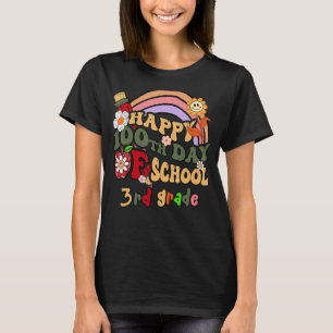Camiseta Flora de barro arco iris feliz 100° día de clases 
