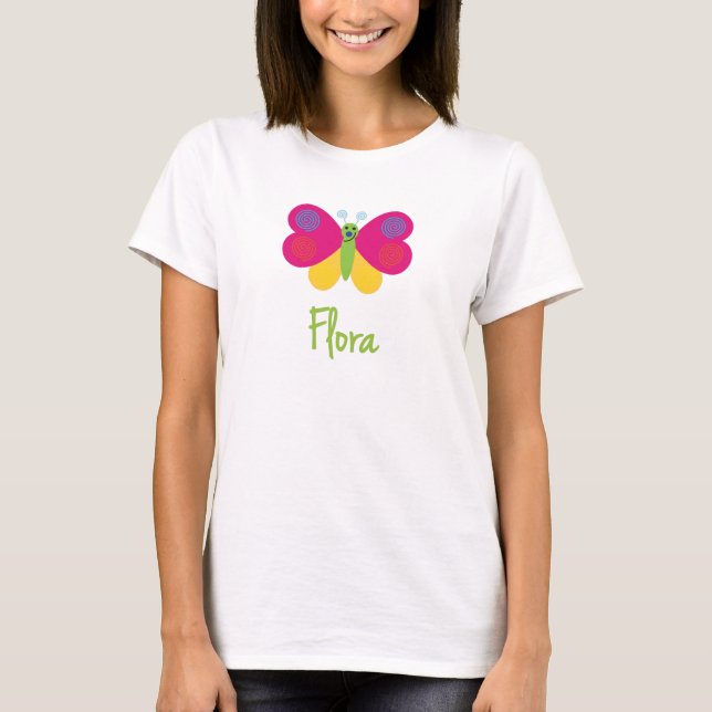 Camiseta Flora la mariposa (Anverso)