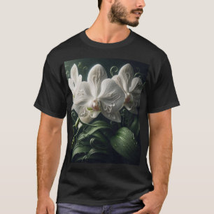 Camiseta Flora Orquídea Blanca