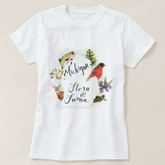 Camiseta Flora y fauna de Michigan