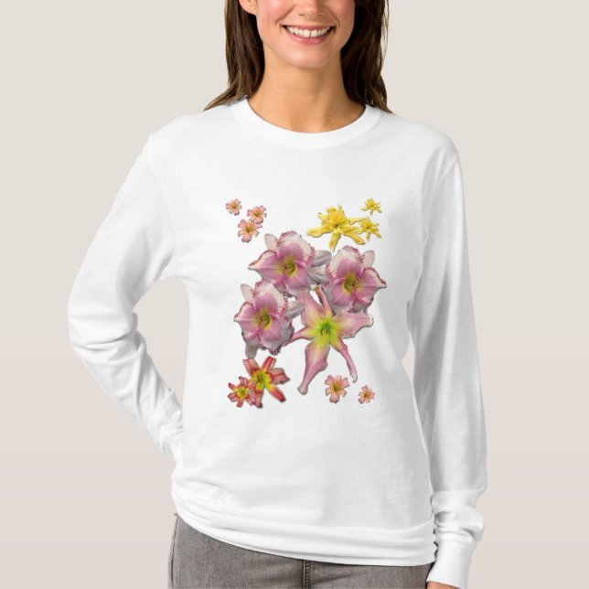 Camiseta Floraciones del Daylily (Anverso)