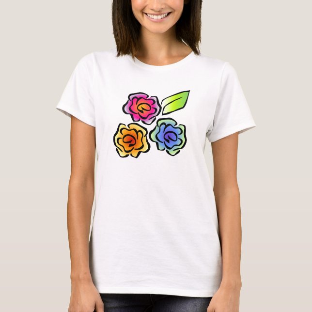 Camiseta floral3 (Anverso)