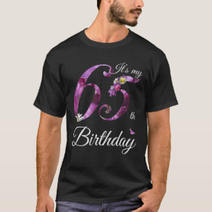 Camiseta Floral 1956, de 65 años, es mi regalo de cumpleaño
