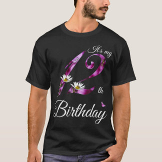 Camiseta Floral 2010 de 12 años es mi gif de cumpleaños núm