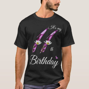 Camiseta Floral 2011 de 11 años es mi gif de cumpleaños núm