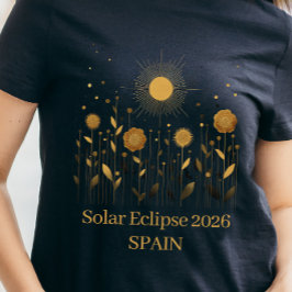 Camiseta Floral 2026 Solar Eclipse T-Shirt