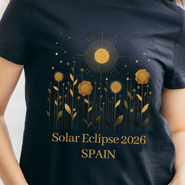 Camiseta Floral 2026 Solar Eclipse T-Shirt (Women's Solar Eclipse Shirt)