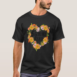 Camiseta Floral 56 años cumpleaños 56 años amados 56º B