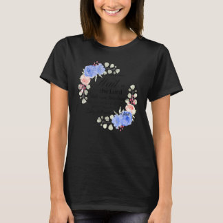 Camiseta Floral A Los Que Esperan Al Señor Religión Cristia