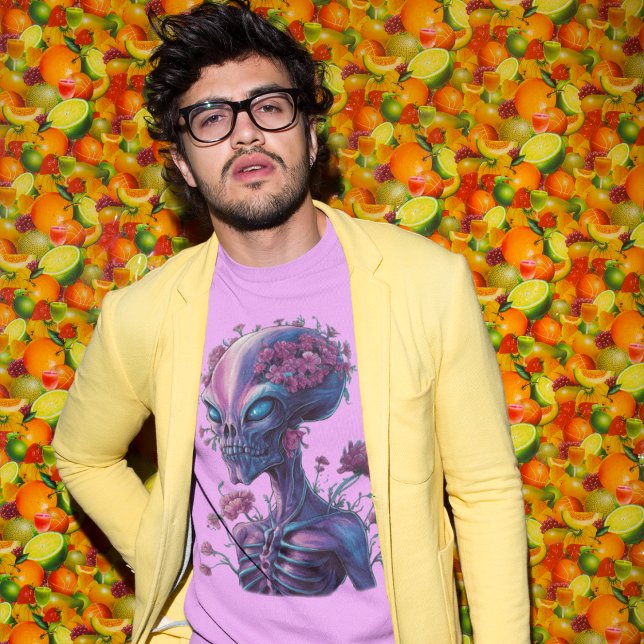 Camiseta Floral Alien (Subido por el creador)