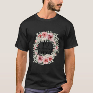 Camiseta Floral Amada 70 70ª Mamá Día de la Madre