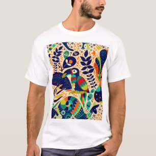 Camiseta Floral amarilla: fondo de escritorio tropical bril