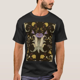 Camiseta Floral Art Nouveau: Patrón de época