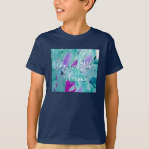 Camiseta Floral azul