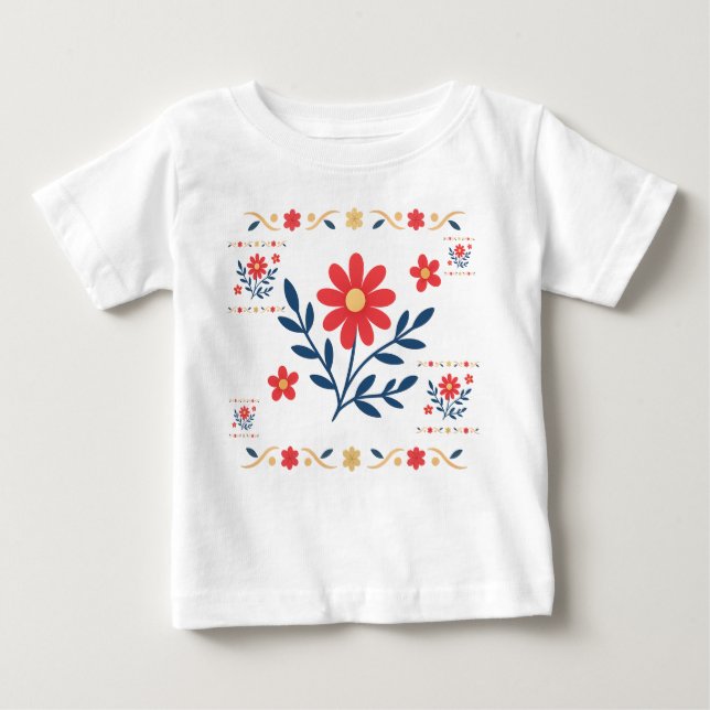 Camiseta Floral Baby Jersey (Anverso)