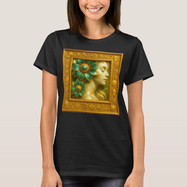 Camiseta Floral Baroque Portrait (Anverso)