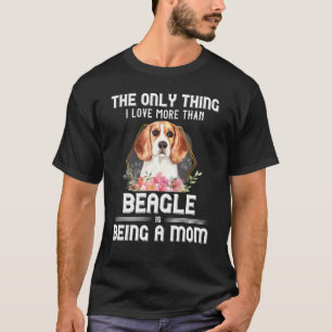 Camiseta Floral Beagle, dueña de cachorros, madre madre de 