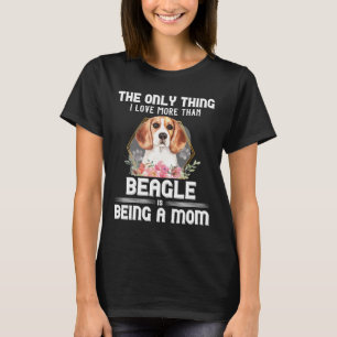 Camiseta Floral Beagle Puppy Dueño Perro Madre Madre Madre