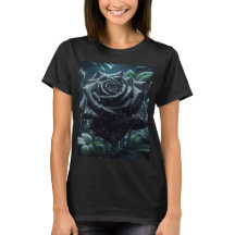 Floral Black Rosa