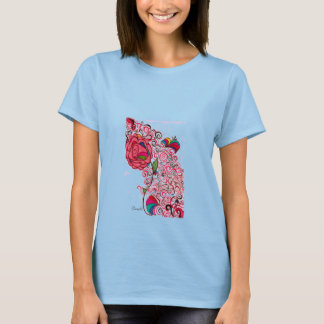 Camiseta Floral Bliss Women's Ringer T-Shirt