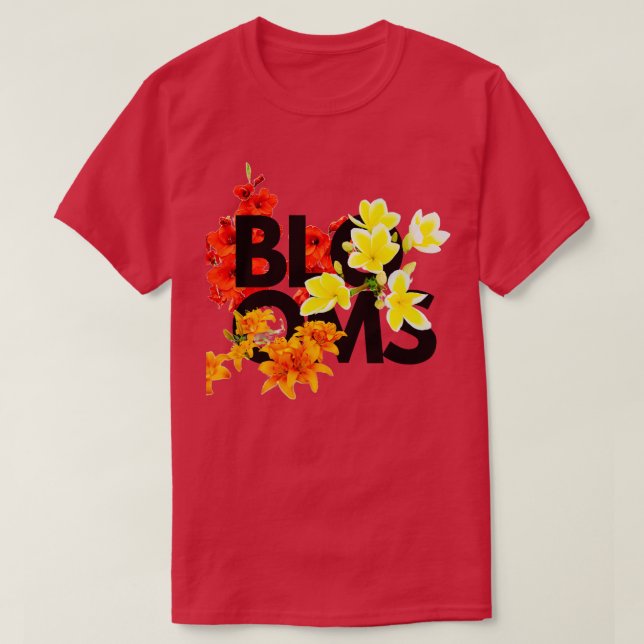 Camiseta Floral Blooms Bold TShirt (Diseño del anverso)