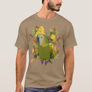 Camiseta Floral Blue Fronzon Amazon Parrot