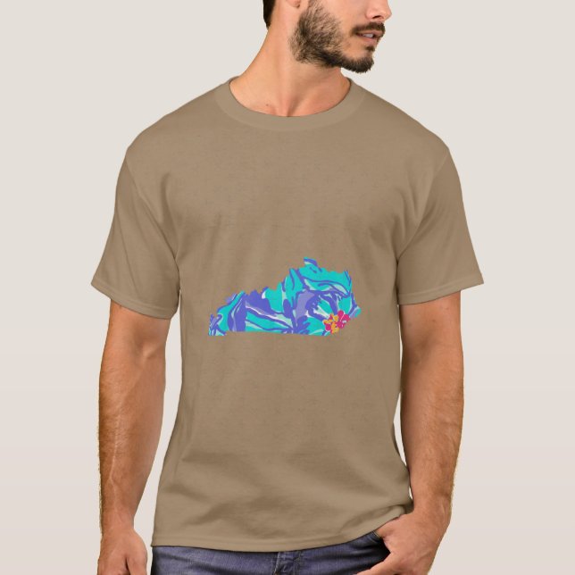 Camiseta Floral Blues Kentucky (Anverso)