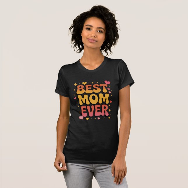 Camiseta floral boho de la mejor mamá de todas (Anverso completo)